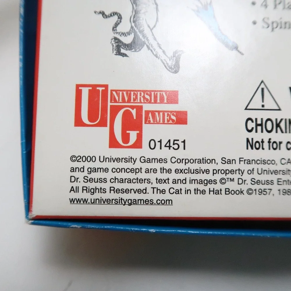 The Cat In The Hat Game Dr Seuss By University Games Vintage 1996 Fun In A Box